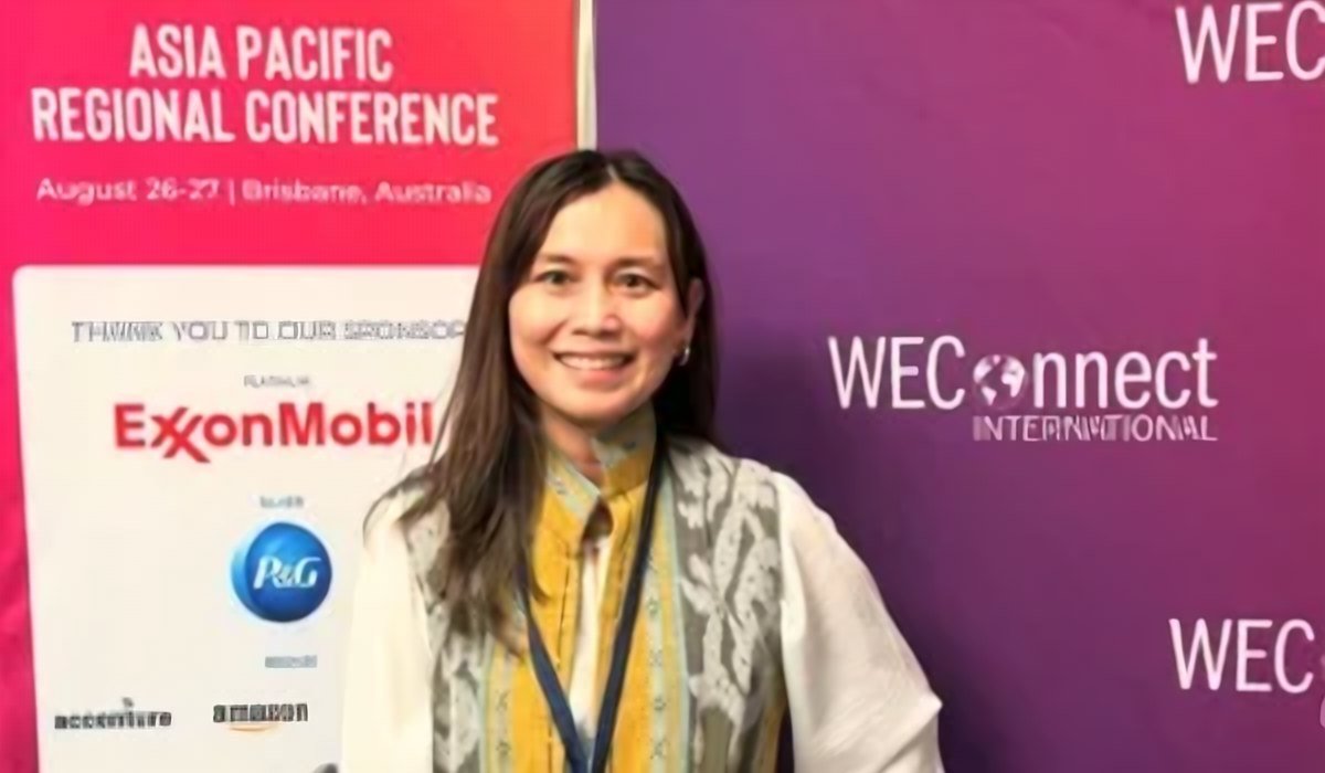 Rika Agusmelda at the WEConnect International Asia Pacific Regional Conference in Brisbane